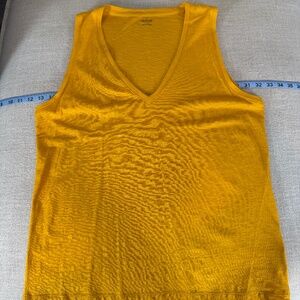 Madewell mustard yellow tank top